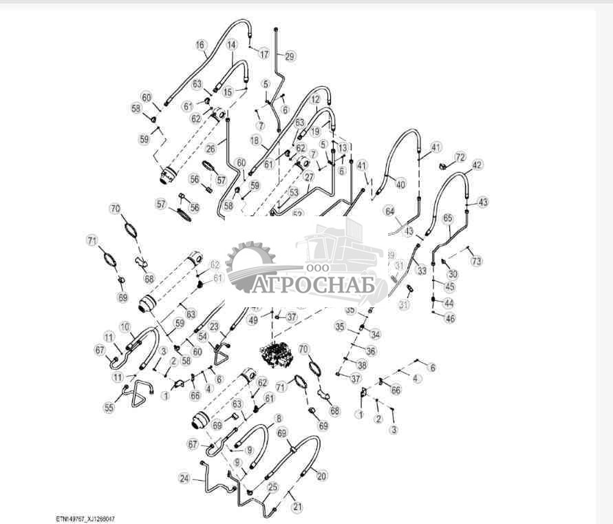 Three Function Plumbing,Tool Carrier Linkage (1 of 2) 
